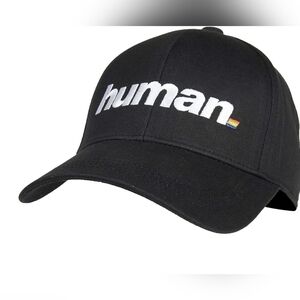 Pride Ready 🏳️‍🌈 Queer Eye Official "Human" Black Hat in Black New